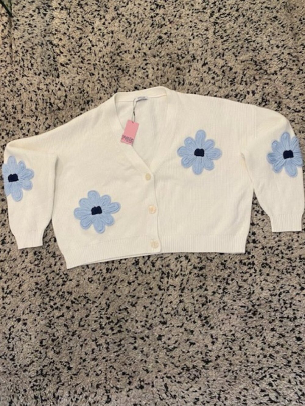 Smash + Tess Cardigan Daisy White & Blue Size 3XL - 4XL NWT! - Picture 5 of 16